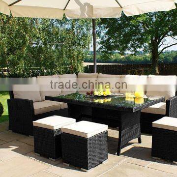 5 star Hotel Furniture Wicker Rattan Dining Table And Chair(DH-8693)