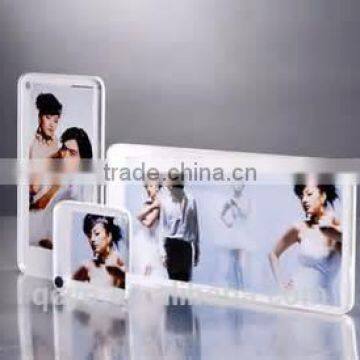 China curved clear acrylic photo frame/ picture frame