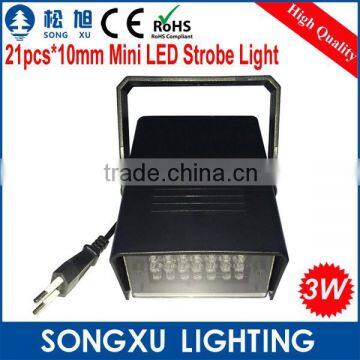 high power 3w dmx mini dj lighting led strobe flash light