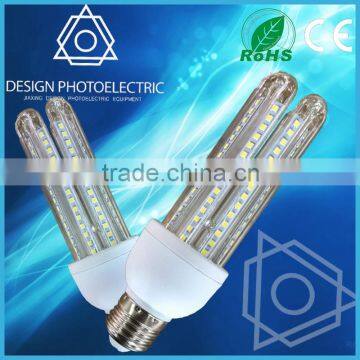 2016 new recommend IC driver led AC85V-265V 3W5W7W9W12W15W Glass 3u bulb E27 Led Corn Light