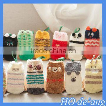 Silicone Non-slip Baby Socks Embroidery Three-dimensional Cartoon Coral Velvet Gift Box Baby Socks Floor Socks MHo-199 photo-3