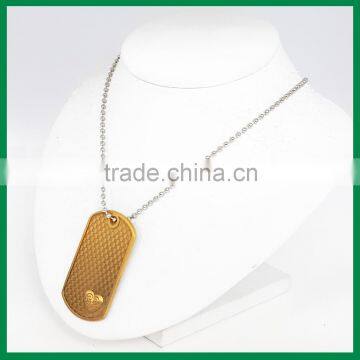 Laser Engraved Heart Dog Tag Necklace photo-2