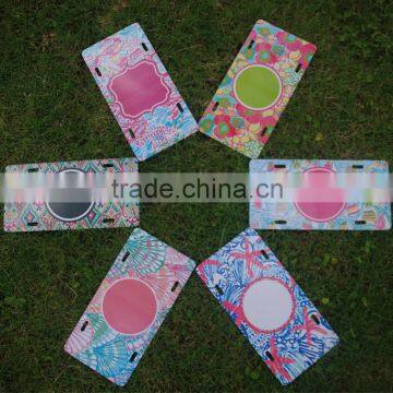 Wholesale Blanks Personalized Lilly Assorted Color License Plate Car Lisence Plate