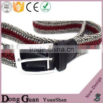 2016 Hot Sale Jacquard Elastic Belt Solid Green Custom pp Genuine Snake Skin Leather Belts photo-5