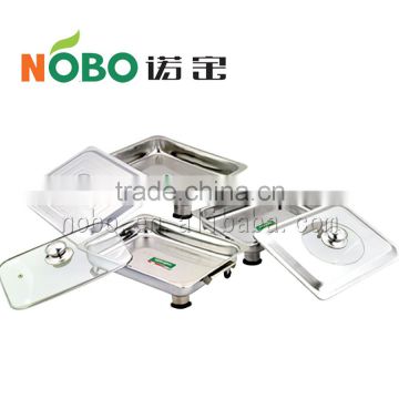 Wholesale rectangle stainless steel chafing dish buffet server with high legs