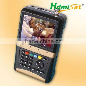 Full LCD Digital Satellite Finder with on-board keypad and rechargeable battery Support USB SF-3000