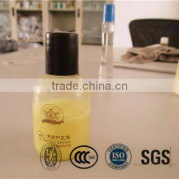 Hotel plastic guestroom shampoo bottle 30ml with screw cap biodegradable bottle