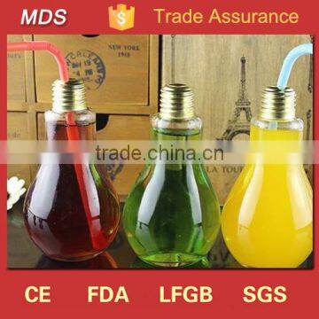 New Glass Light Bulb Shaped Bottles with Screw Cap                        
                                                Quality Choice