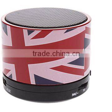 UK Flag pattern HiFi mini speaker, portable universal music mini bluetooth speaker