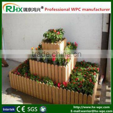 WPC material flower pot in modern DIY style