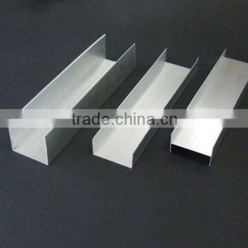 6063 aluminum U channel with high machining and anodizing