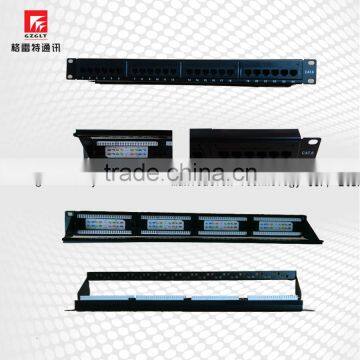 24 Ports UTP Cat5e/Cat6 Patch Panel 19'' 1U, Krone & 110 Dual IDC, With or WT Back Bar photo-3