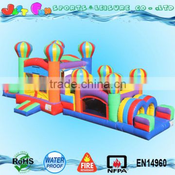 Inflatable balloon obstacle course for child