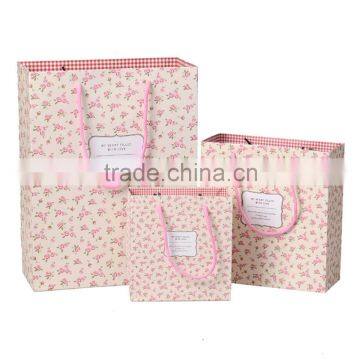 custom made can print logo gift paper bags with handle