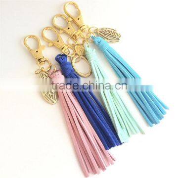 Leather Tassel Key Fob With Swivel Clip photo-3