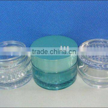 Glass cream jar