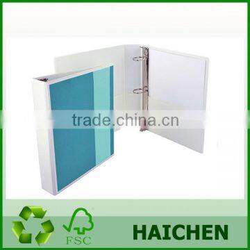 Ningbo wholesale big clip&metal 4 ring binder with folder pvc cover