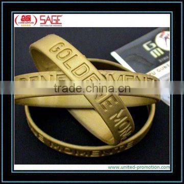 Gold Silicone Wristband