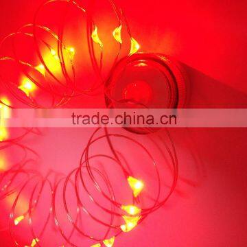 Christmas Party Garden light AA Battery Dimmable Led String Lights Copper Wire 20ft LED Starry LightCopper wire LED String light