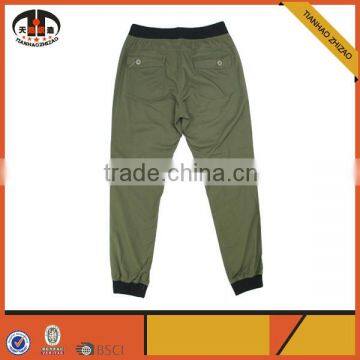 Custom Design Cotton Army Green Harem Pants Wholesale for Men photo-2