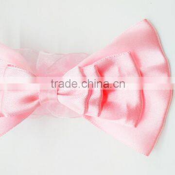 Satin Layered Bow Lace Headband for Baby,cheap Handmade Soft Headbands photo-5