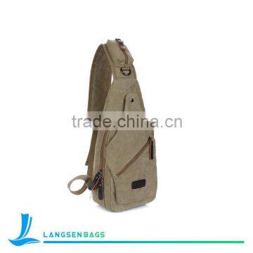 wholesale shoulder bag leisure sport chest bag Custom canvas messenger bag