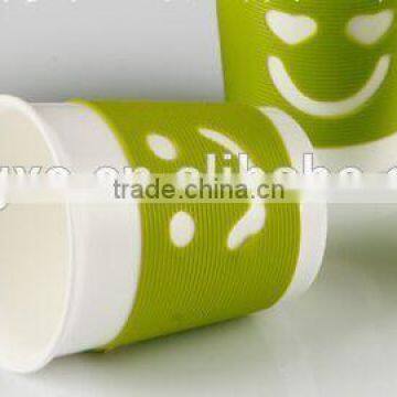Hot Coffee and Paper Silicone Cup Sleeve With Handle photo-2