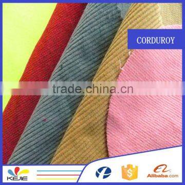 full cotton 8 wale inelastic dyed corduroy fabric