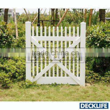 PVC Ornamental Picket Gate with Brace PP1515175-G4X4-B