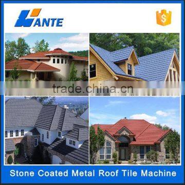 Linyi Wante Machinery High Quality Classic Roman Flat Tile Stone Coated Roof Tiles photo-6