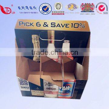 Pick 6 Corrugated Cardboard Box,The Packing Carton Box For Taking Away