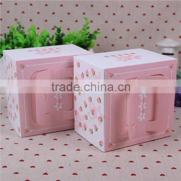 6 Inch Cake Box With Handle,paper Gift Box With Packing Cake,small Mousse Box photo-3