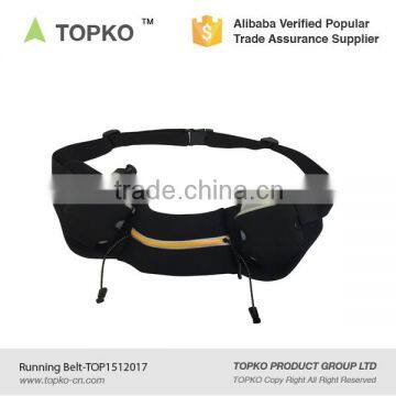 TOPKO Hydration Running Belt Includes Two 6-oz BPA-Free Leak-Proof Water Bottles Fits All Smartphones running belt