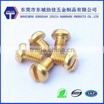 JIS standard electrical screw copper slotted m3 brass screws