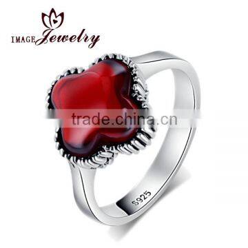 925 Sterling Silver Ring, Natural Ruby Ring, Handmade Silver Jewelry