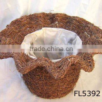 Salim Rattan Decorative Flower Pot