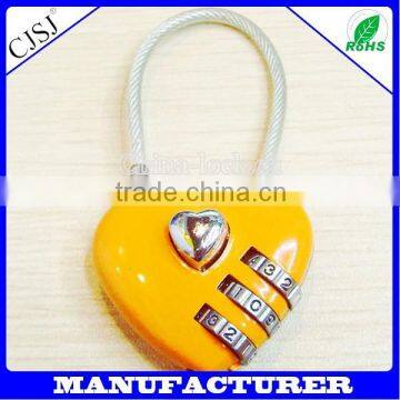 small retractable luggage cable combination padlocks