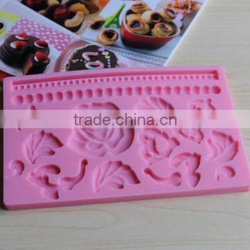 FDA approved cake decoration fondant silicone mould