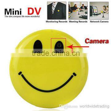 Mini Smiley Smile Face Brooch Broach Hidden Pinhole Camera Camcorder Cam Video Dvr Recorder Cctv Car Wireless