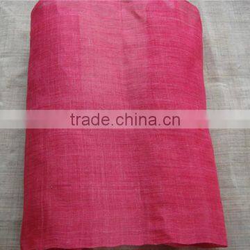 dyed handmade ramie fabric for home textile