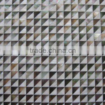 Black lip mother of pearl freshwater river shell mosaic tiles