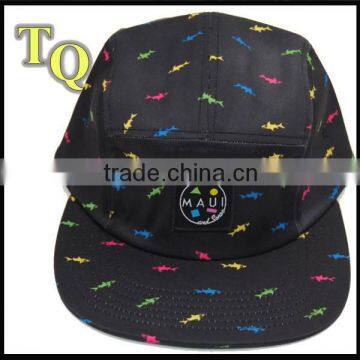 fashion girls 6panel sublimation print camper hat with embroidery patch