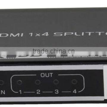HDMI Splitter 1x4 HDMI 1.4v 4port HDMI Splitter 1 in 4 Out Support HDCP 1080p 4Kx2K and 3D Good Quanlity CE FCC