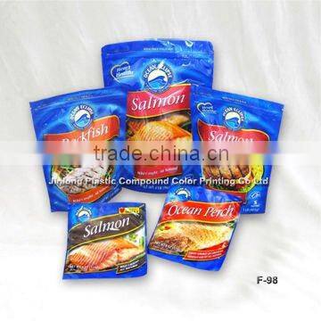 seafood plastic packaging bag with zipper