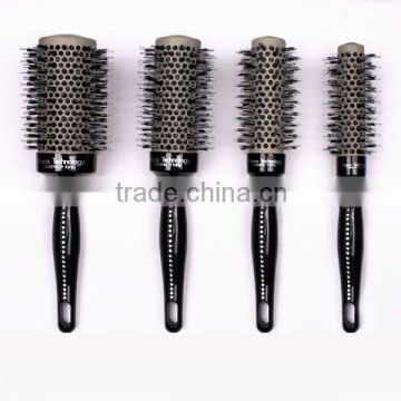 Boar bristle hair brush round hair brush