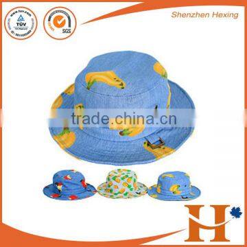 high quality bucket hats fruit for women with drawstring