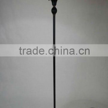 2015 Metal Uplight Floor Lamp/Light Black with Glass Shade