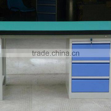 steel electrical work bench with drawers