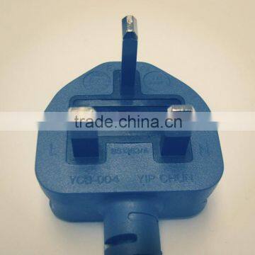 PSB standard 3pin 3-13A/ 250V power cord electrical plug