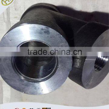 ASME B16.11 NPT Threaded Reducing 45 Degree Lateral Tee Pipe Fitting photo-2